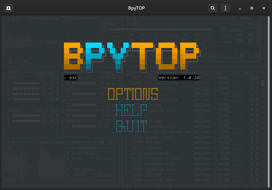 bpytop-menu