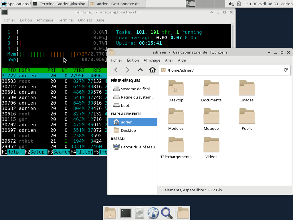 centos-8-xfce-bureau