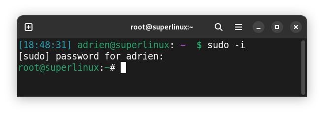 root-linux-sudo-i