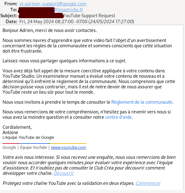 youtube-support-reponse